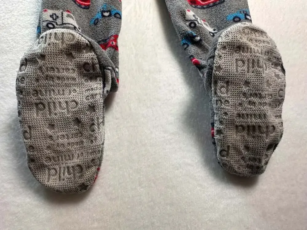 Child of Mine by Carter's Toddler Boy Fleece Footed Pajamas - Rescue Vehicle Pri